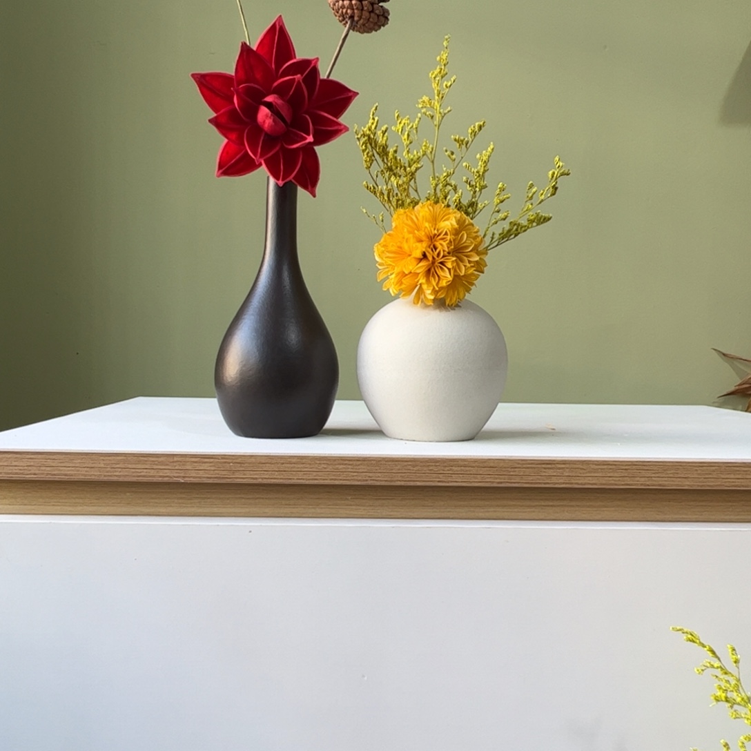 陶瓷花瓶陶瓷花瓶带花高度20-30厘米左右