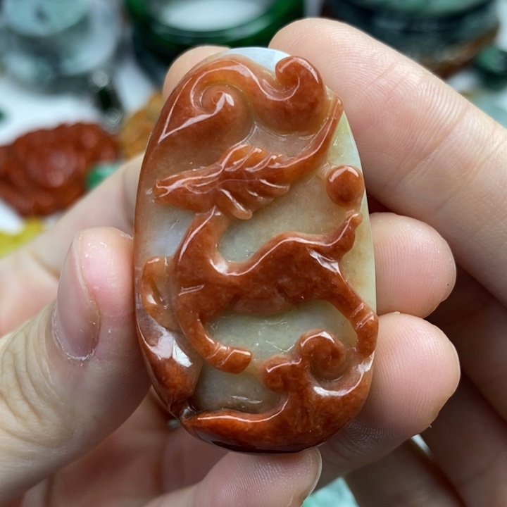 颈饰未镶嵌翡翠吊坠