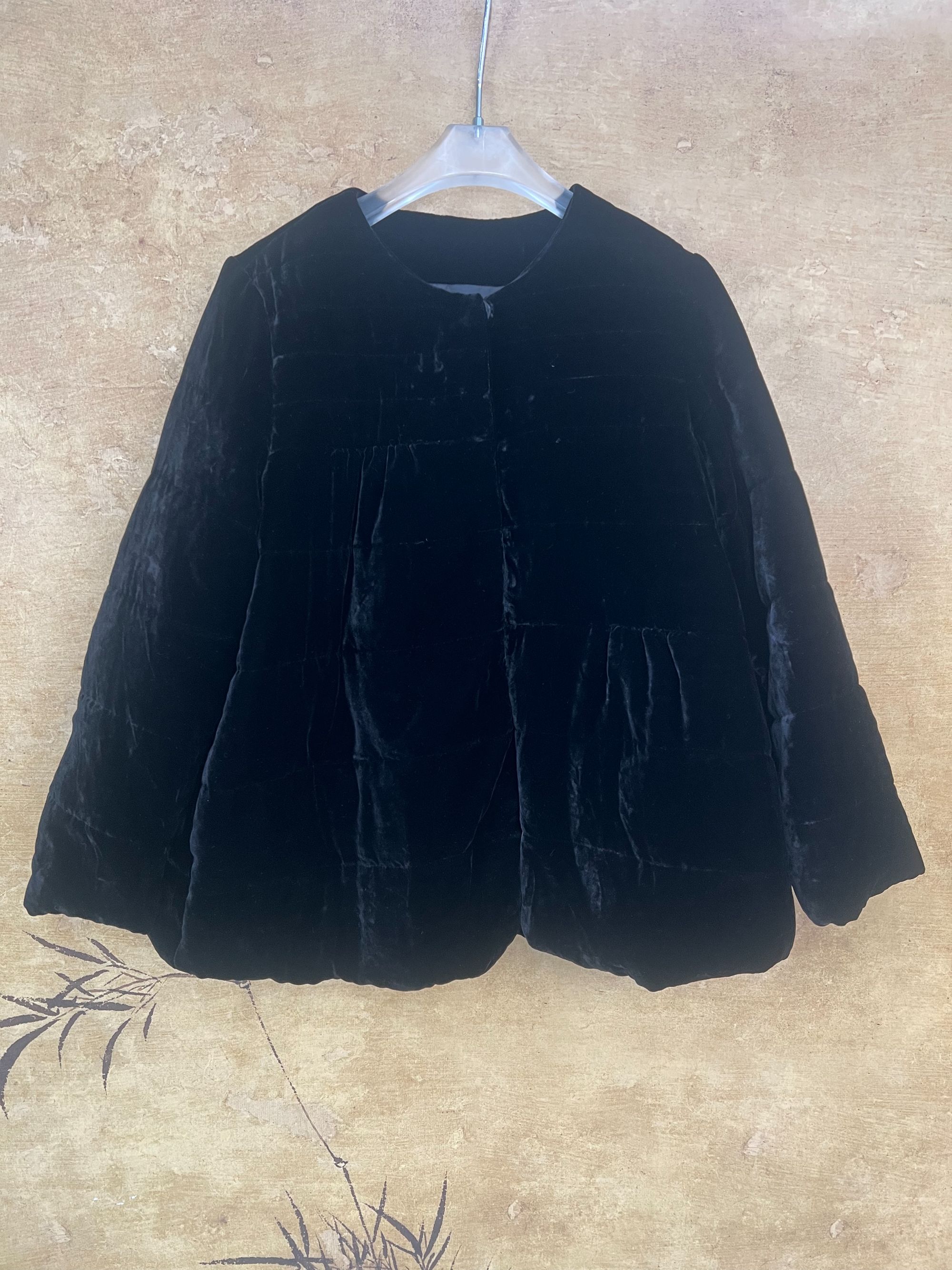 书悠悠【飞哥女装】新中式桑蚕丝丝绒时尚冬季保暖棉服208125