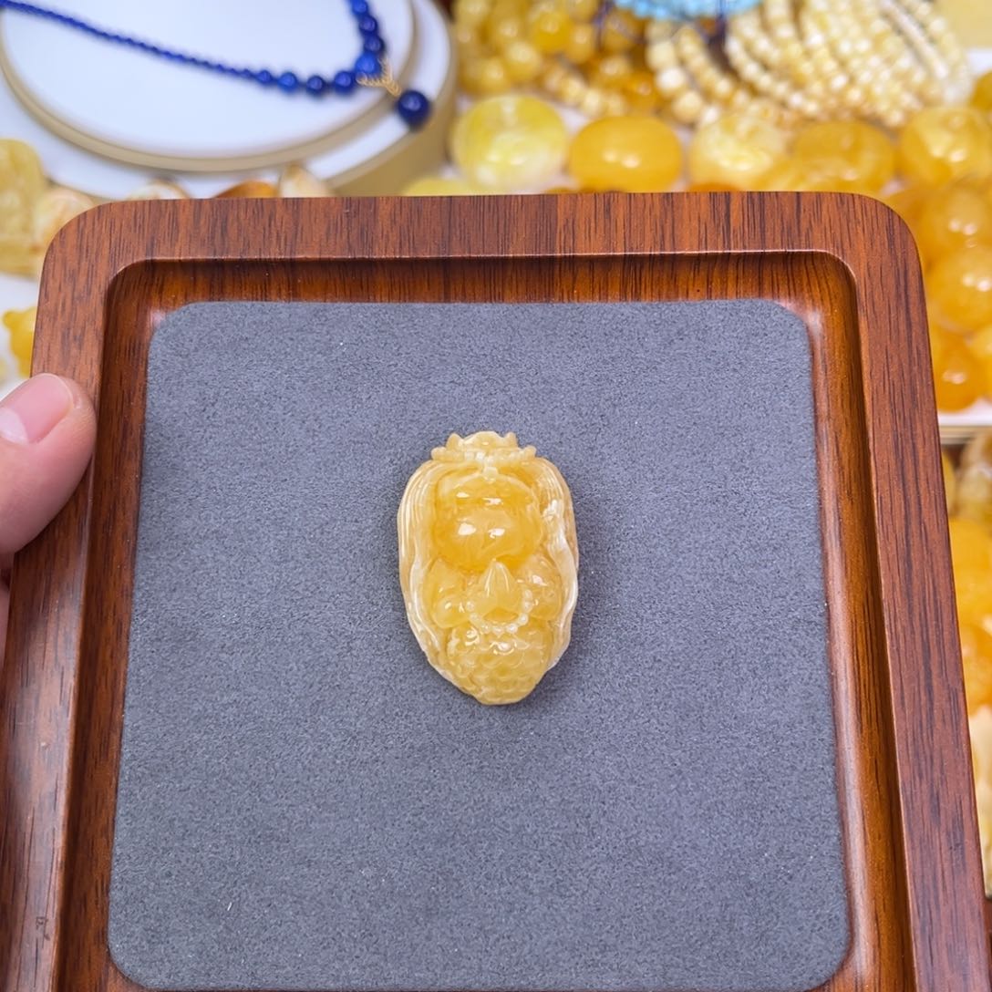 琥珀手链未镶嵌蜜蜡美人鱼