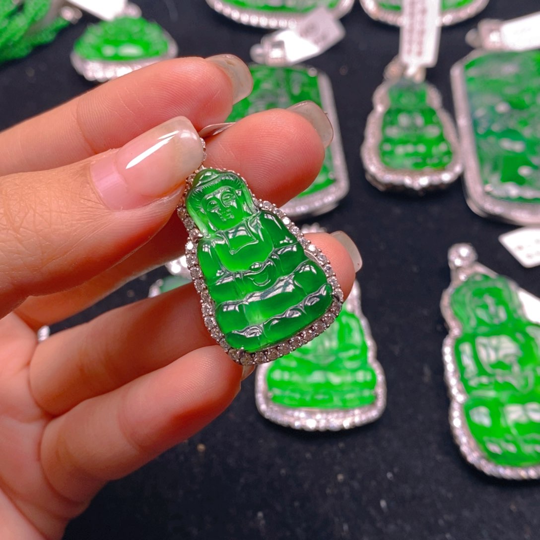 翡翠颈饰银S925镶嵌888888888888888