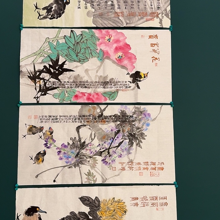 国画邹老师画作画作