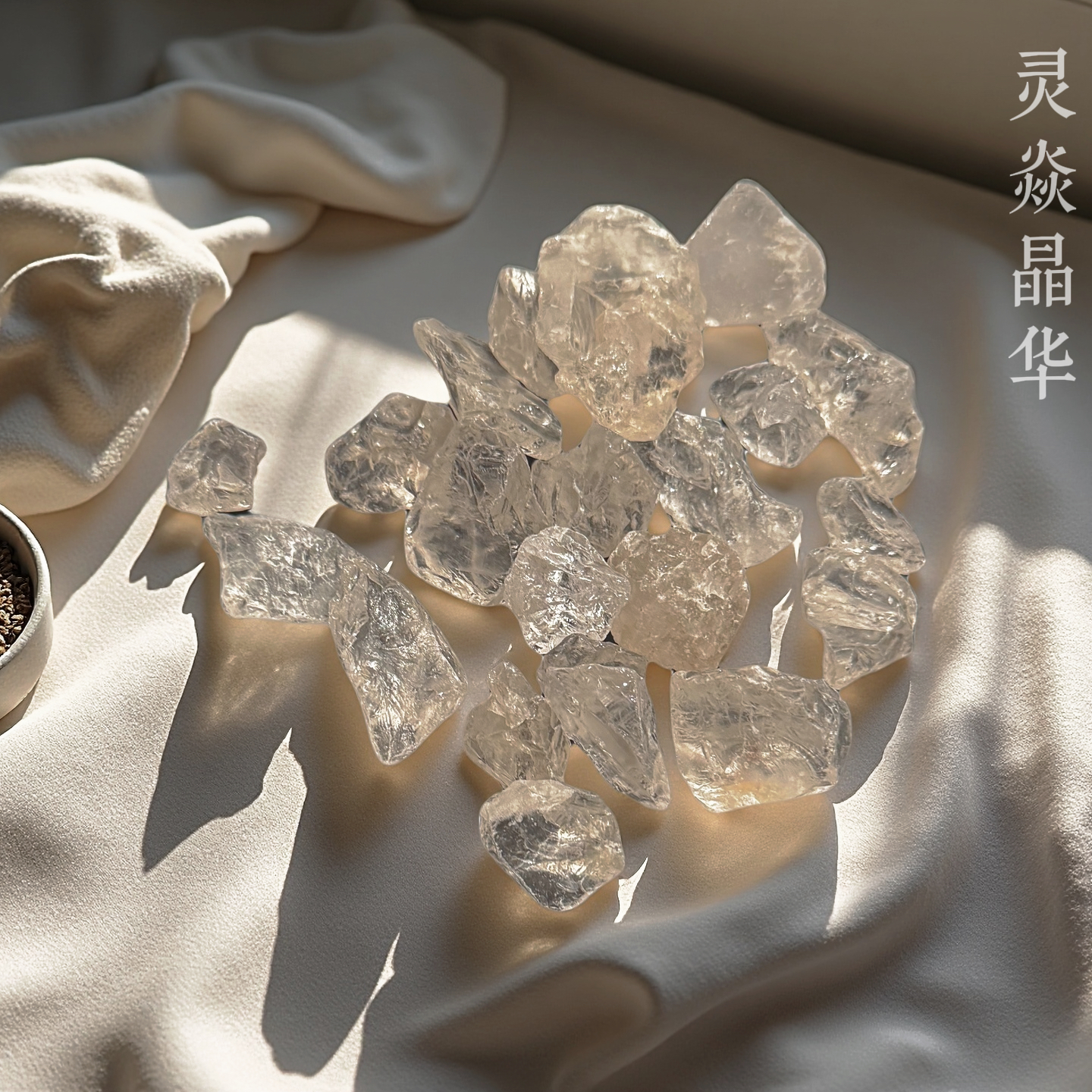 【灵焱晶华】天然白水晶原石消磁石200-300g