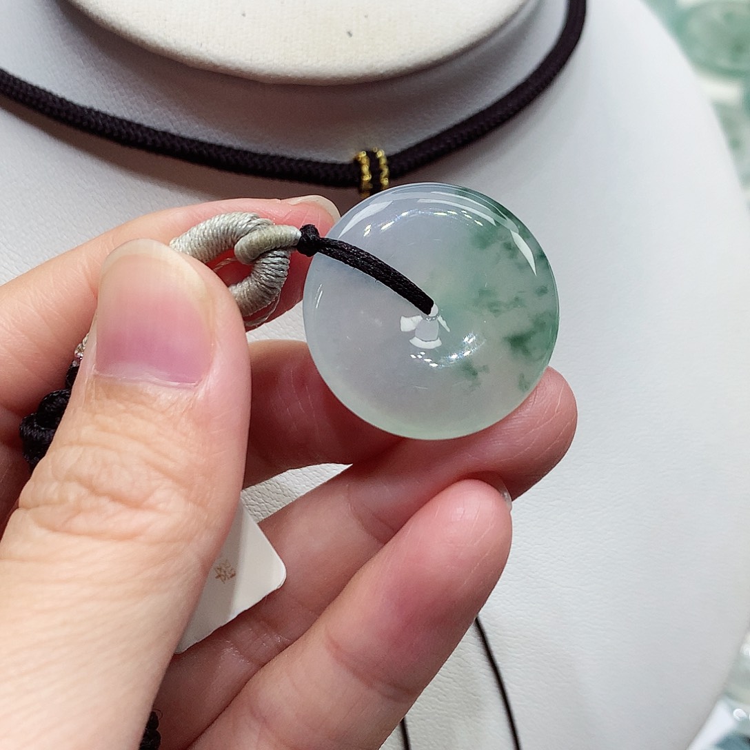 颈饰未镶嵌翡翠编号26，24.1/5.8