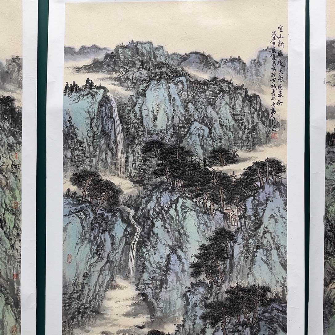 游***游国画艺术家真人手绘