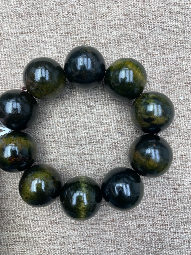 沉香木串文玩老料 手串 100号