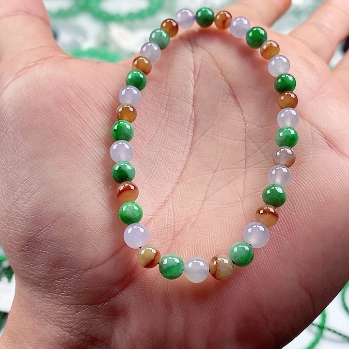 翡翠手链未镶嵌卡4-5