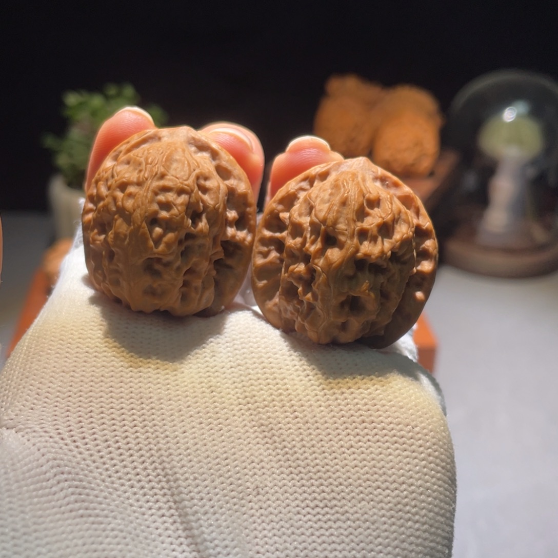 文玩核桃吊坠野狼33。35。18708