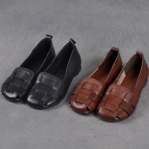 夏季百搭牛筋软底妈妈鞋时尚休闲鞋厚底女鞋圆头休闲