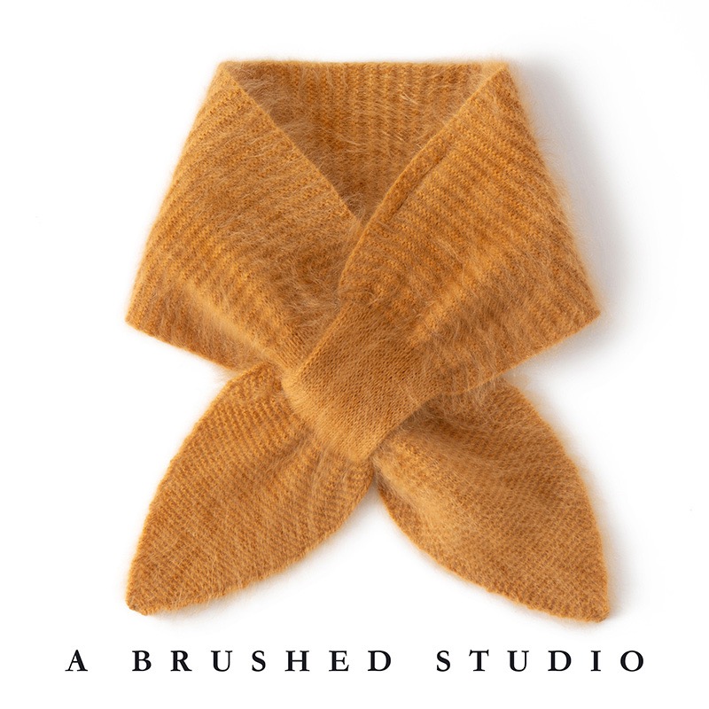 100%山羊绒围巾针织简约纯色