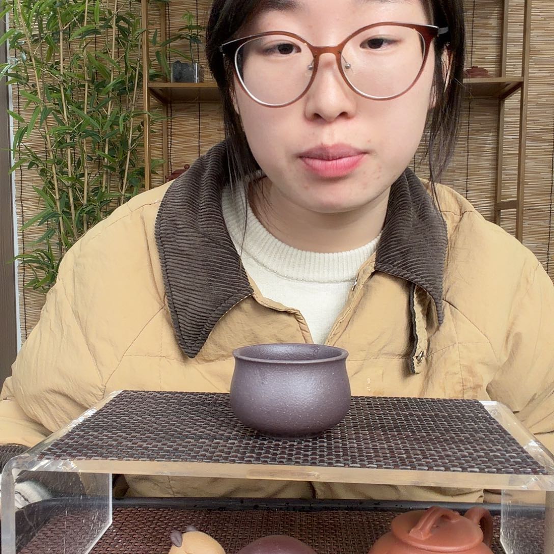 茶壶紫砂原矿老天青主人杯100CC左右没礼盒