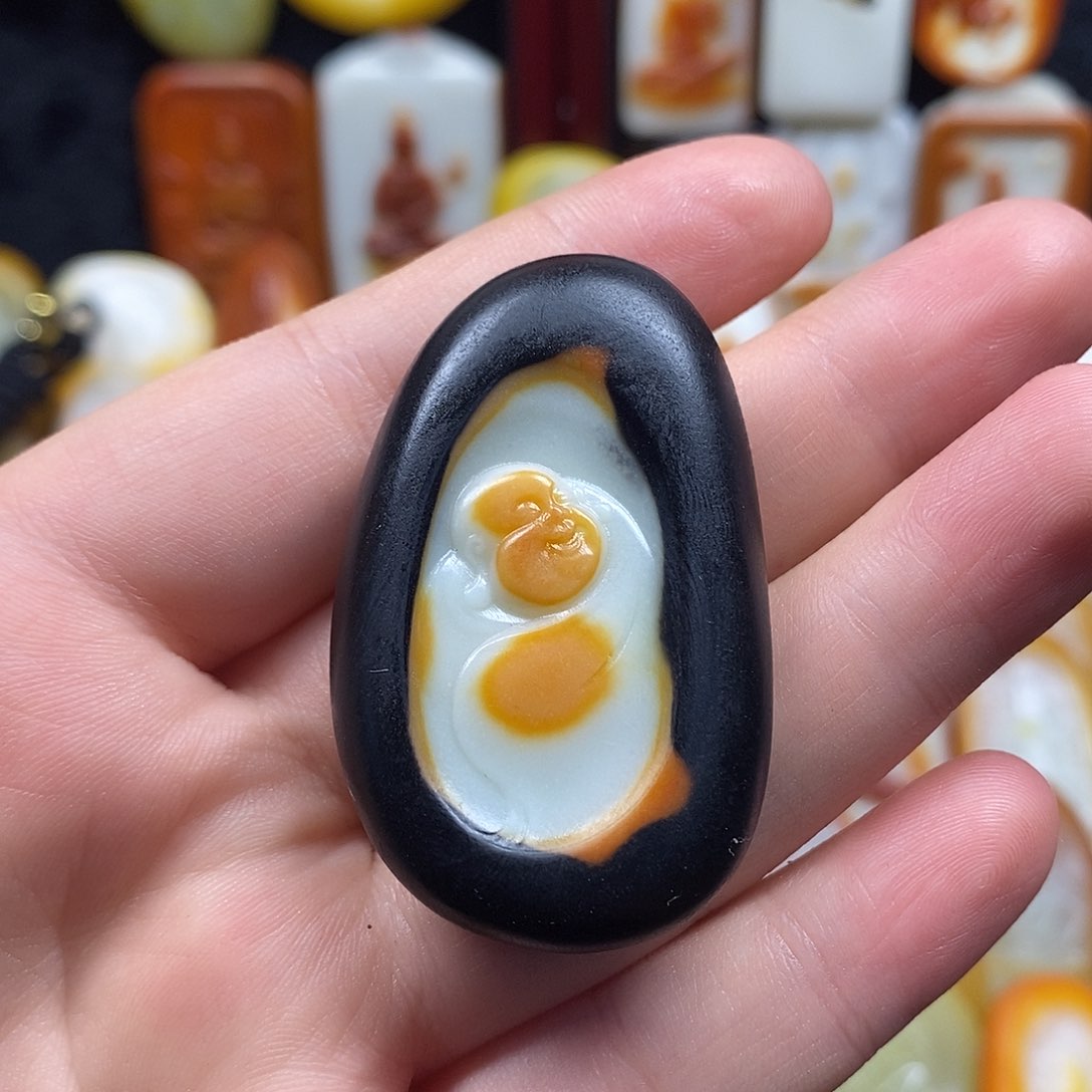 骨***2和田玉未镶嵌颈饰