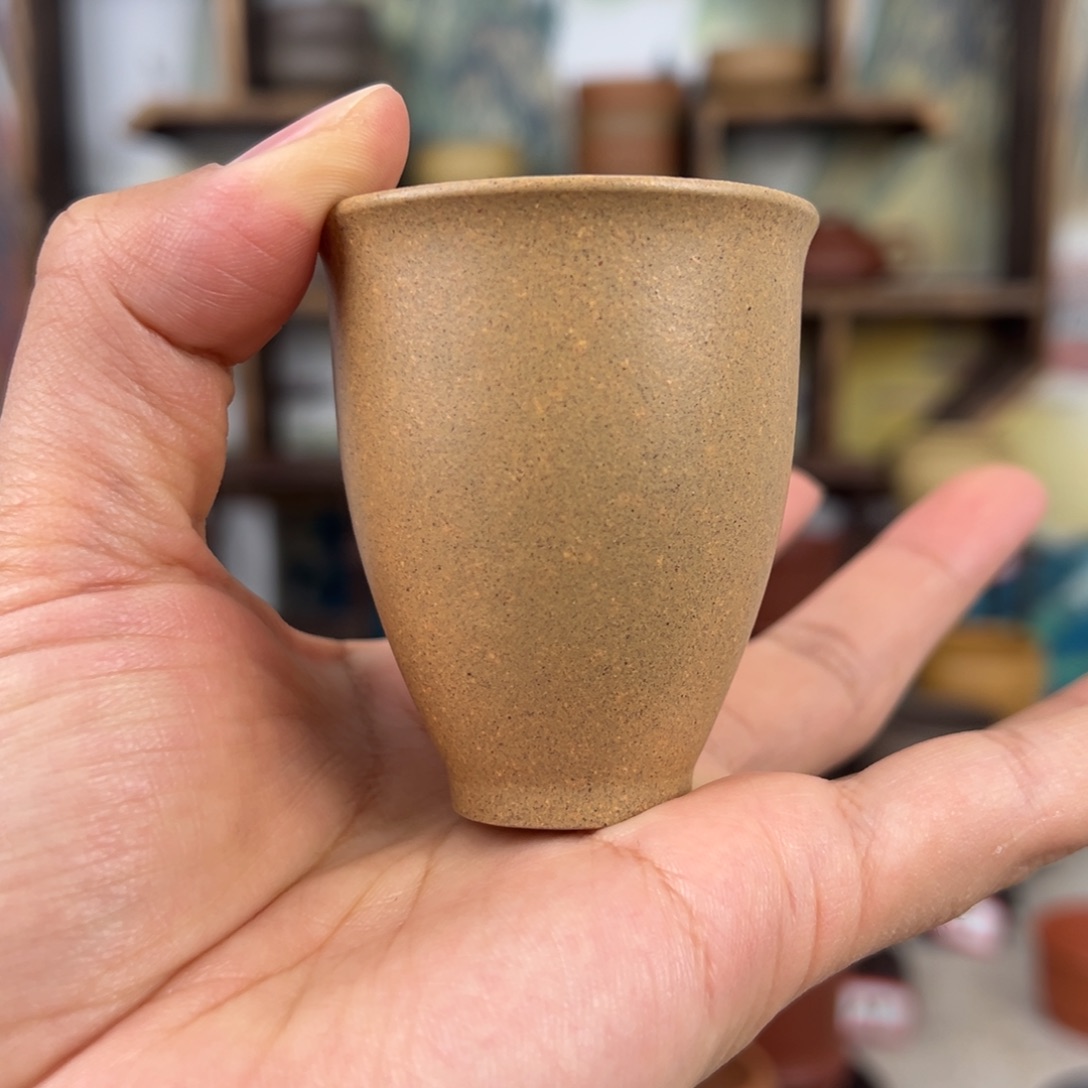 紫砂茶杯拙器甄选，纯原本矿。