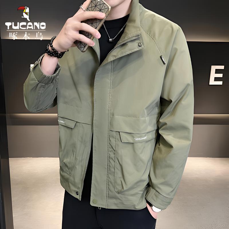 TUCANO/啄木鳥新款档次休闲男外套时尚百搭帅气经典立领夹克男士