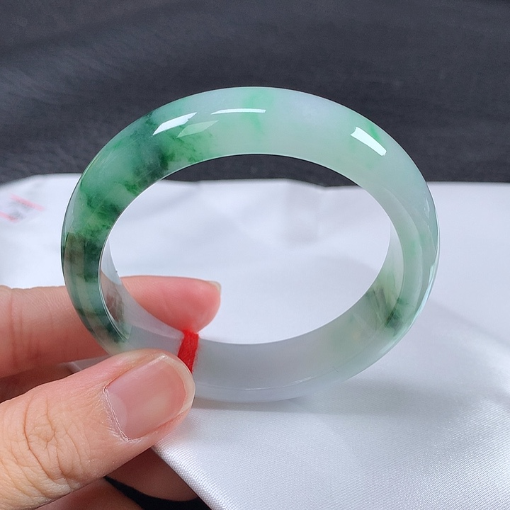 翡翠未镶嵌手镯49-50 