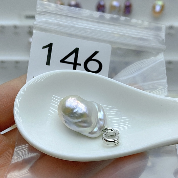 淡水珍珠颈饰银S925镶嵌