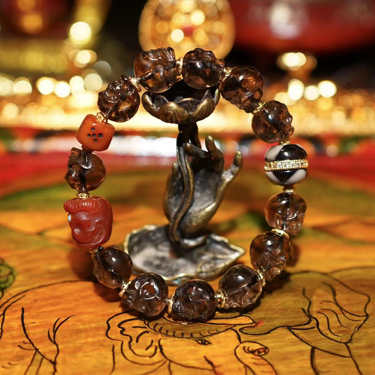 非金属皮质手链 【两米·再续古瓦·Z点改业牌】尸尸手饰SJ-SS152右手