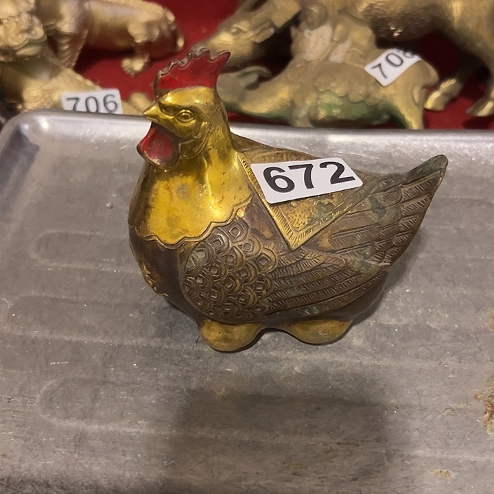 黄铜摆件，文房工艺品摆件