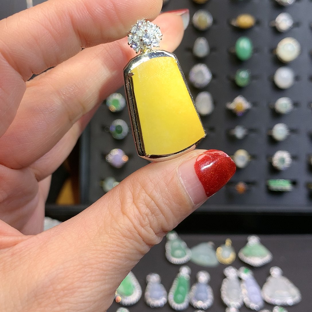 翡翠银S925镶嵌颈饰111111