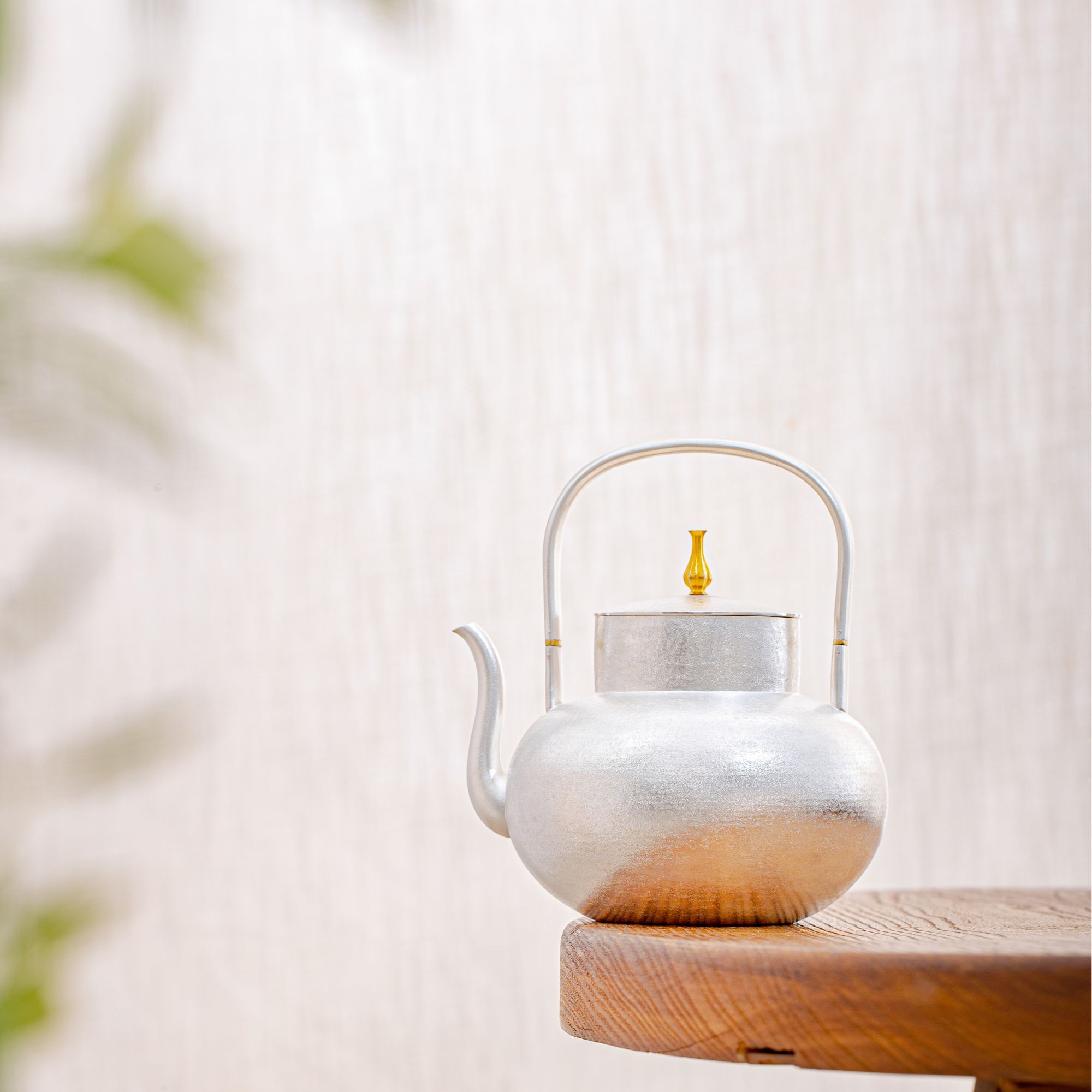 【央广非遗】蜂鸟工坊 名匠优选 葫芦型素款提梁壶 MJYXA11329