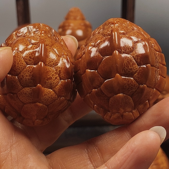 橄榄核手串/手链绕*柔富甲