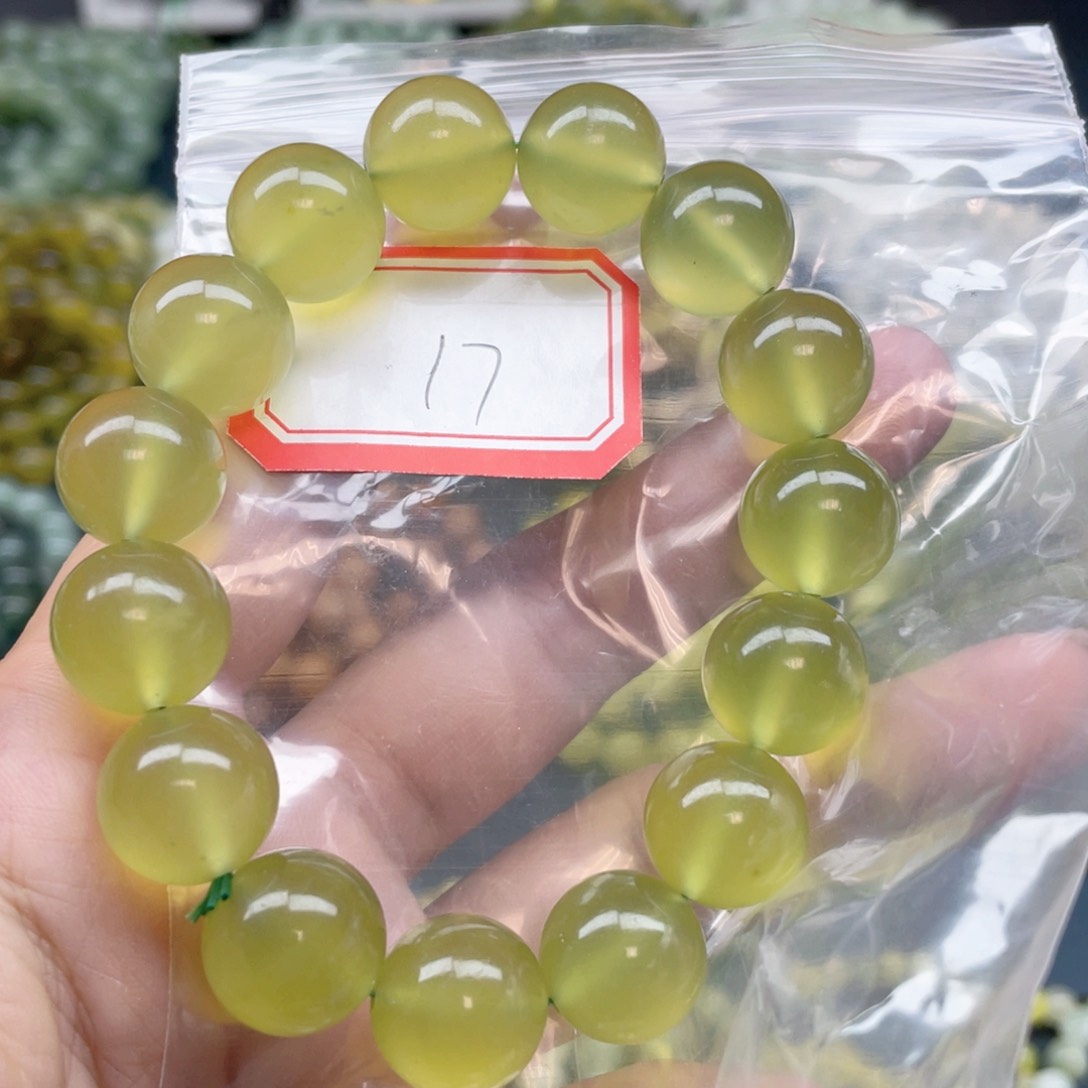 未镶嵌蛇纹石玉手串