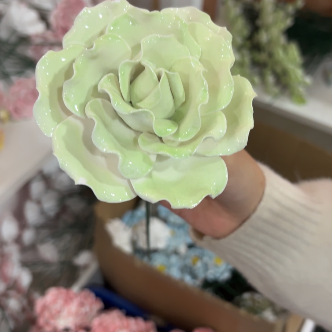 陶瓷花拍满20元发货退款拉黑