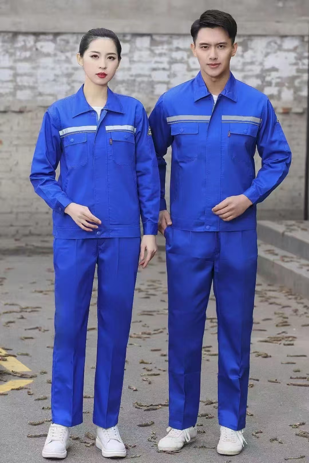 夏季防静电工作服套装男女薄款长袖耐磨劳保服化工电工服