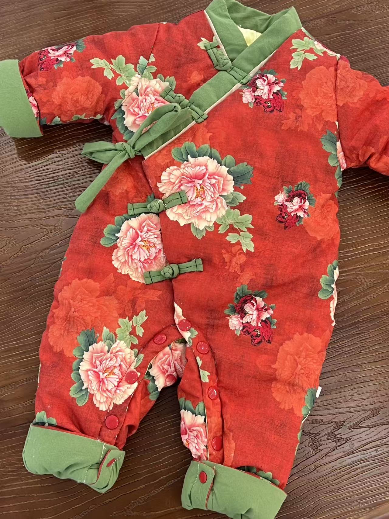 【欣纯宝贝】原创"丹蕊贺春”手工棉衣