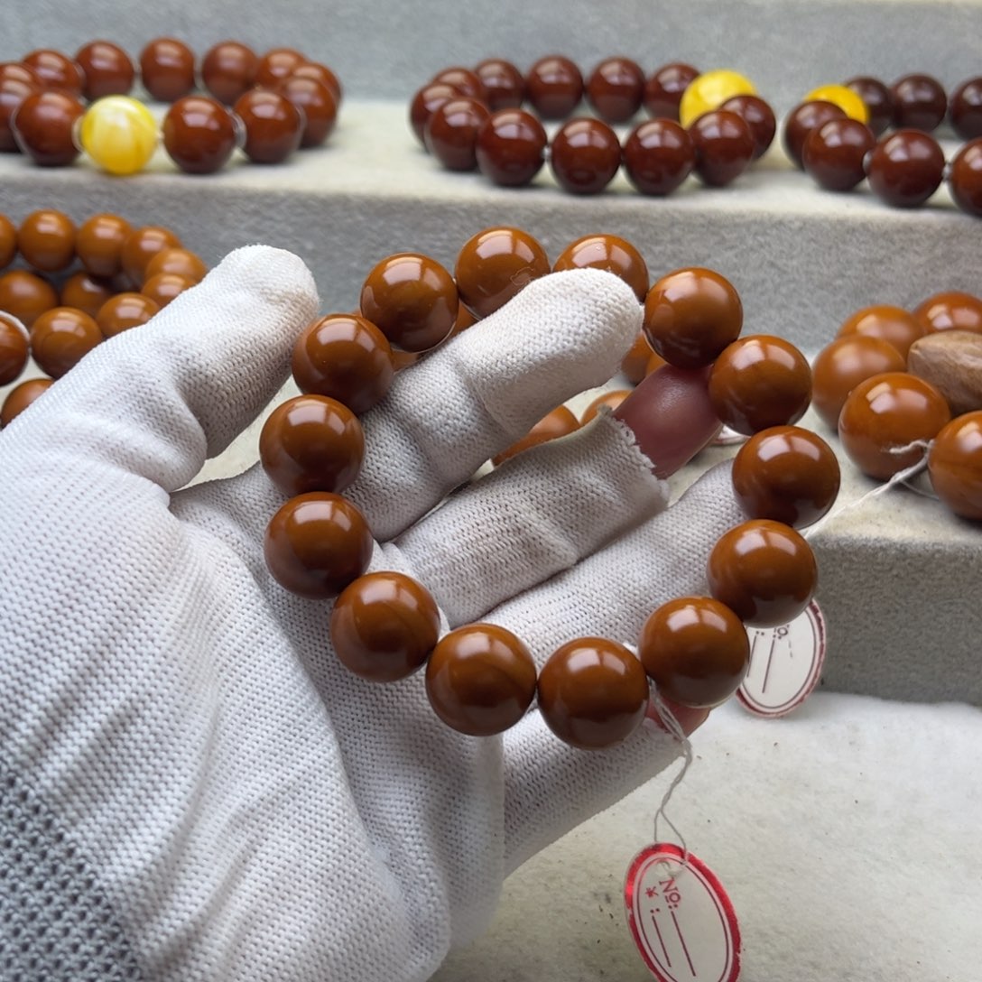 橄榄核手串/手链神**说1.55全品三角孔14个