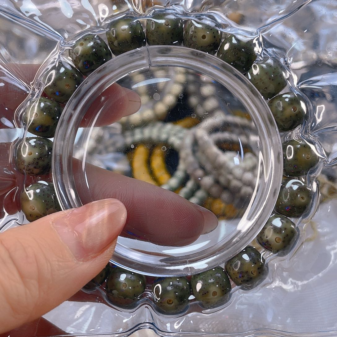 星月菩提手串绿幽灵11