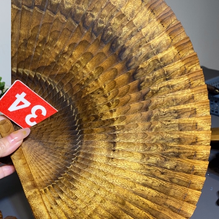 金丝楠周*子金丝楠木扇子