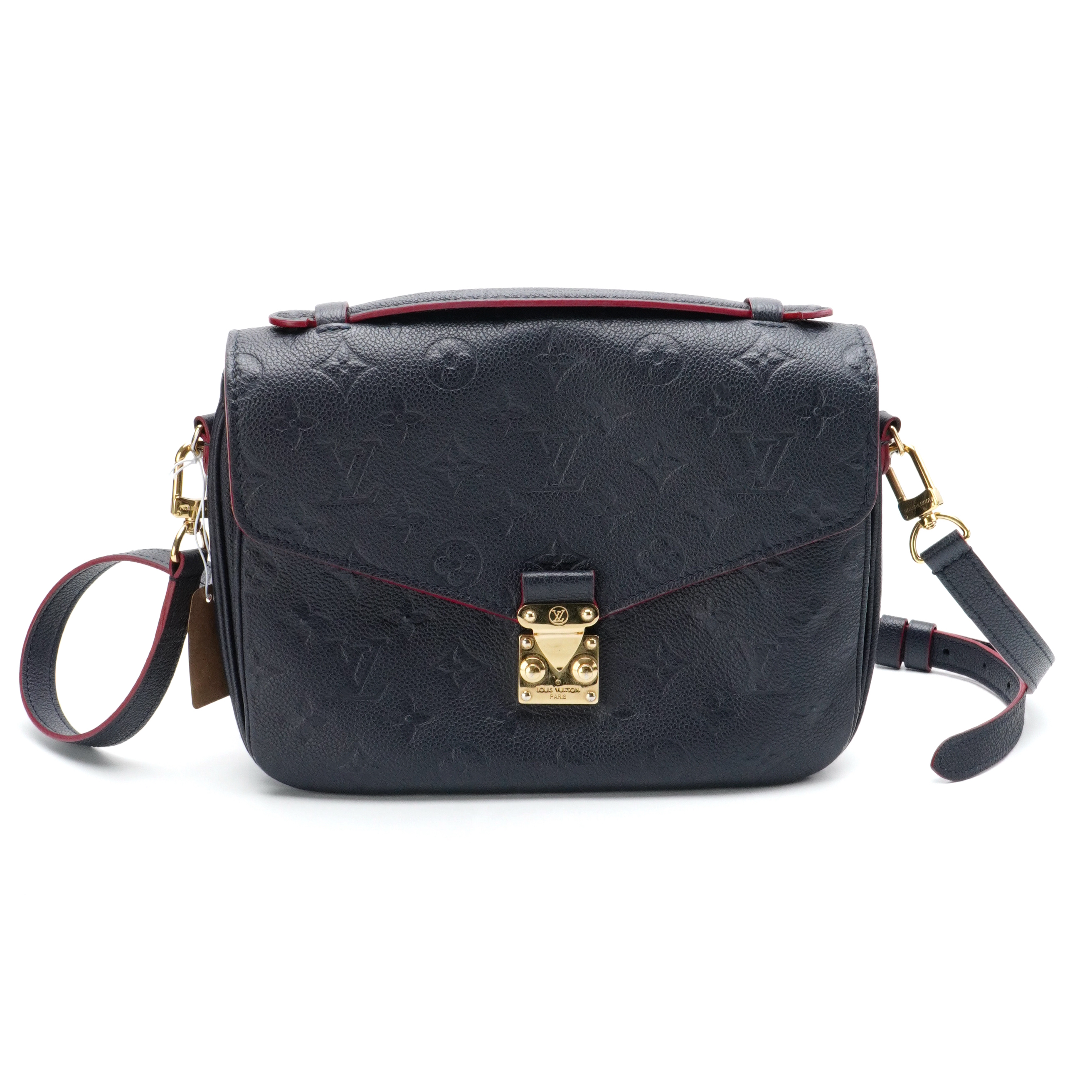 95新 LouisVuitton/路易威登 深蓝色拼红色邮差包111506