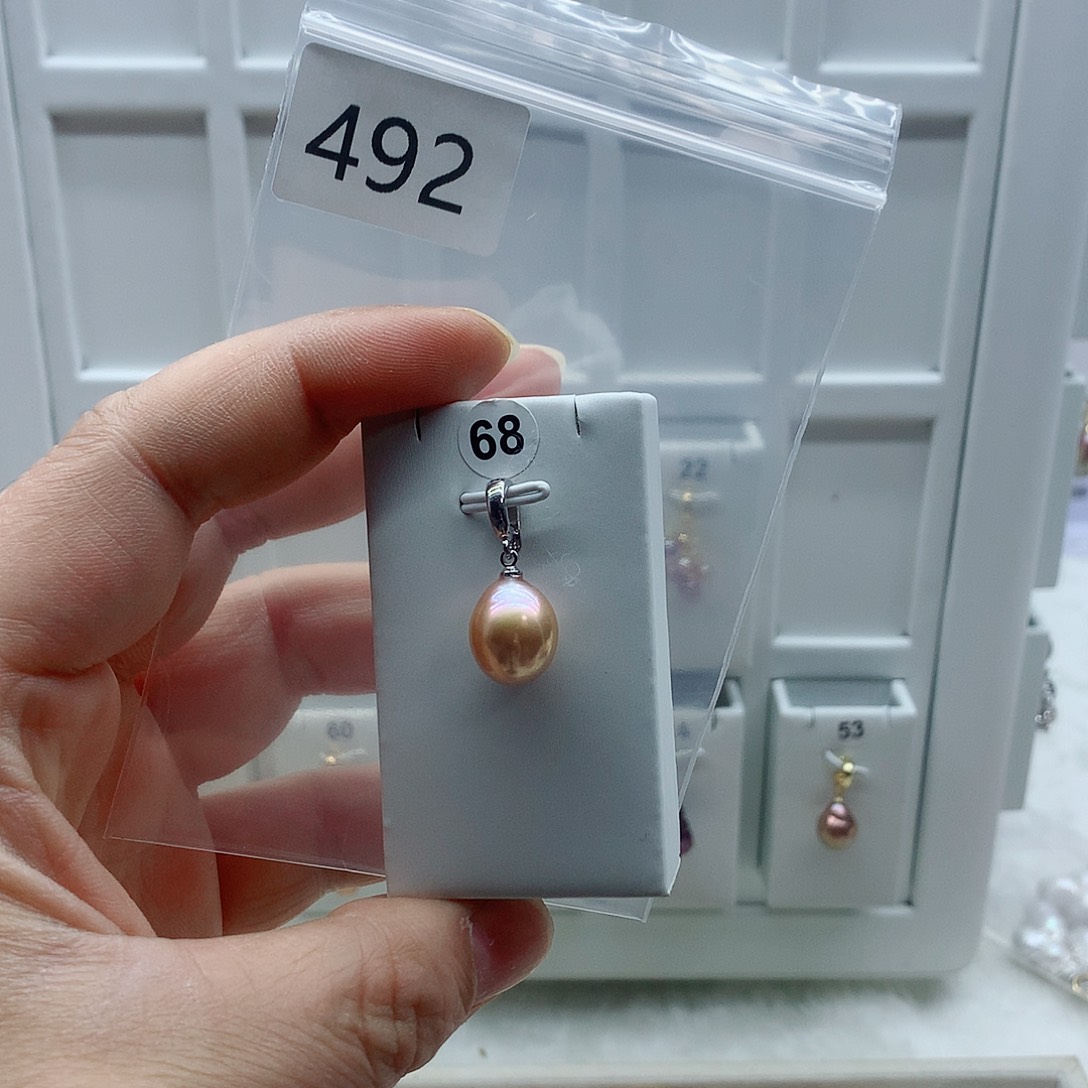 合金淡水珍珠吊坠(不含链)