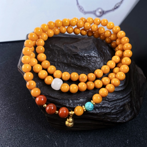 925银手链 古法葫芦三圈暖金色蜜蜜手链项链2509001