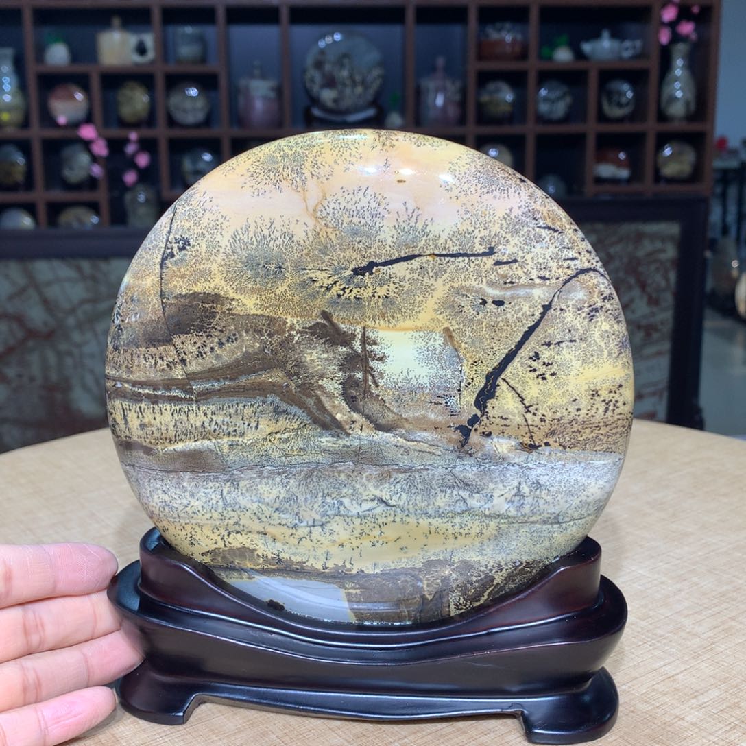 紫砂广西国画石，观赏收藏