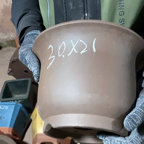 紫砂花盆手工制作