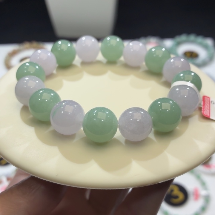 翡翠未镶嵌手链卡13.2