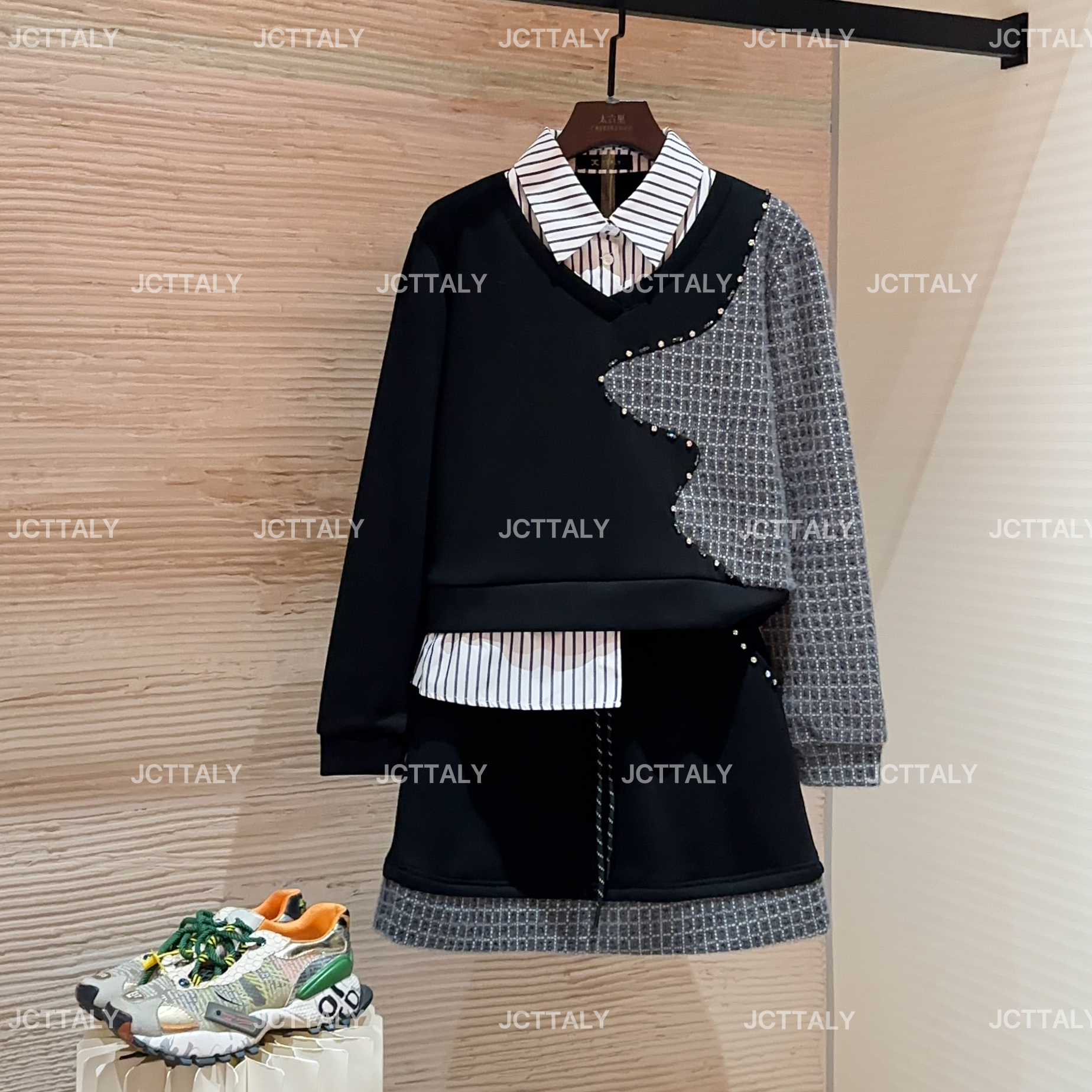 【宠粉价】（加绒）百搭韩版春季休闲风秋冬洋气时尚套装TZ-817