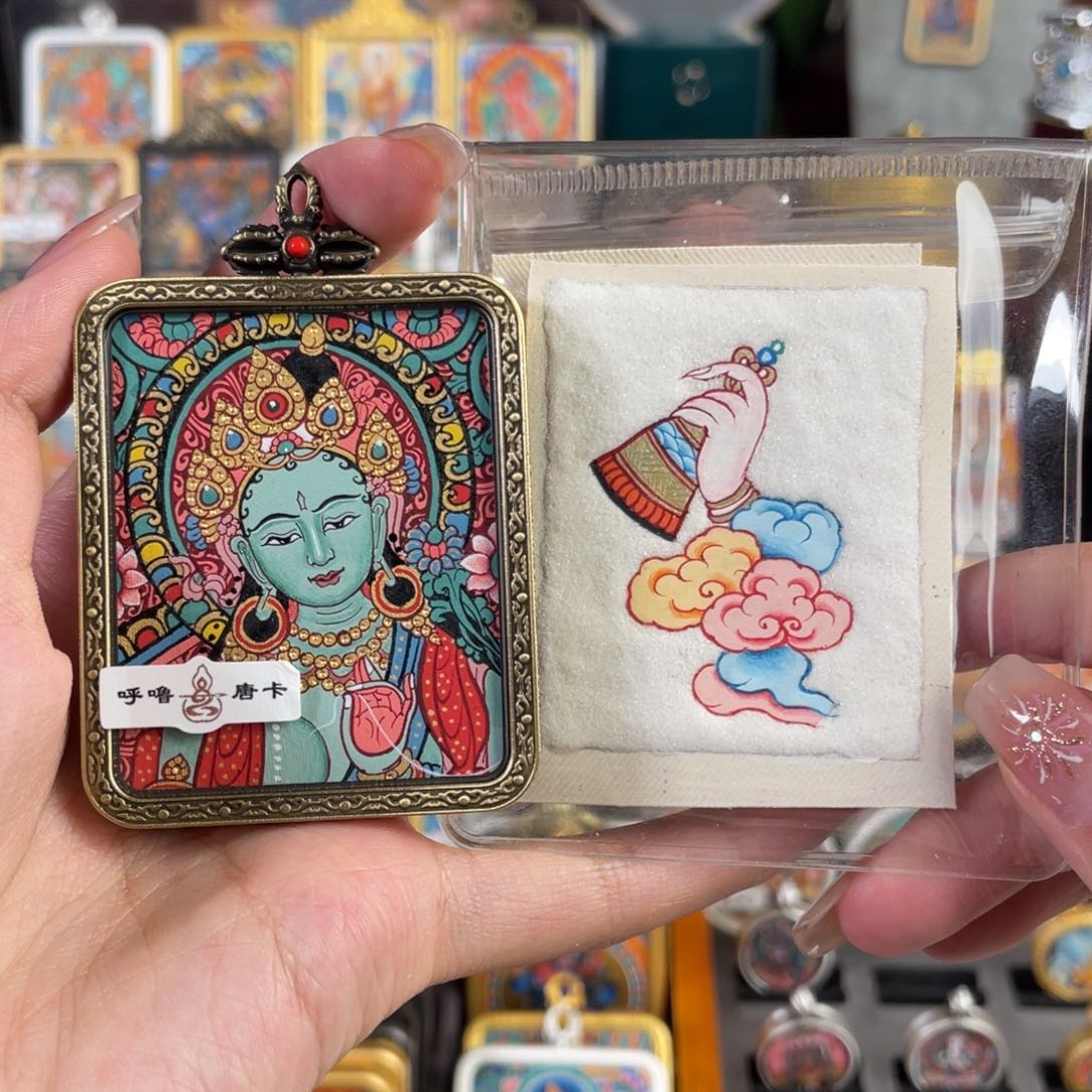 装裱画惠*小鱼热贡手绘艺术