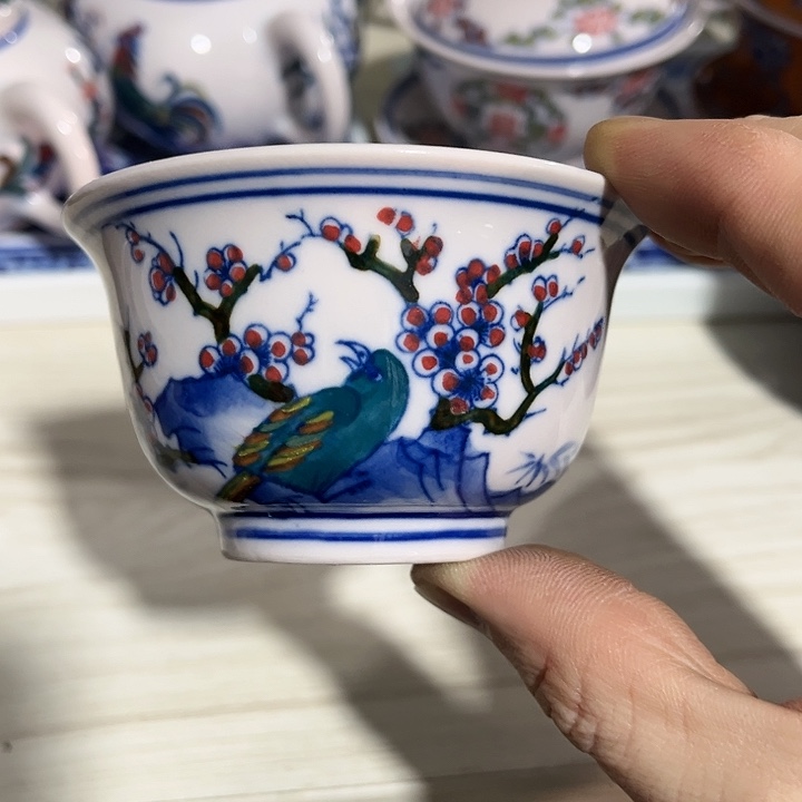 瓷片景德镇陶瓷杯子。