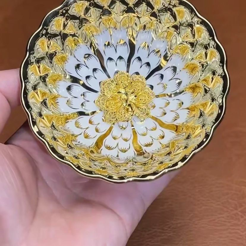 高端窑变天目瓷 孔雀大羽主人杯