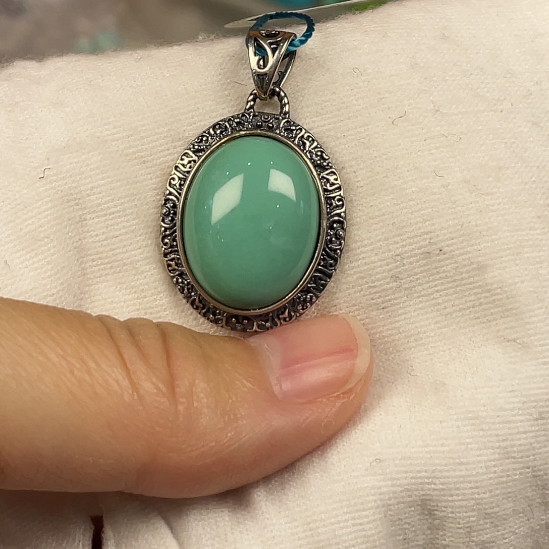 绿松石银S925镶嵌配饰