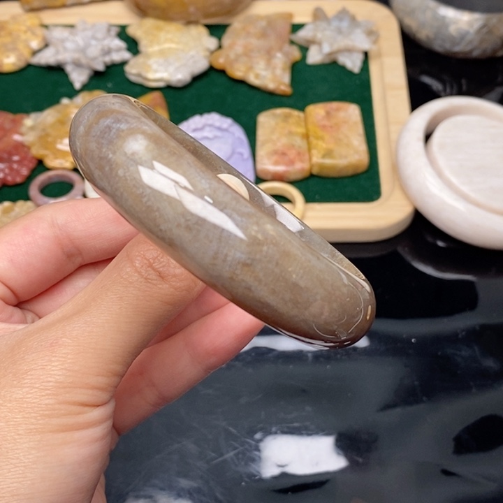 硅化珊瑚（珊瑚玉）手镯未镶嵌60.7