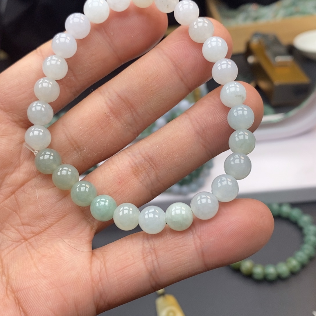 翡翠未镶嵌手链天然a货翡翠19