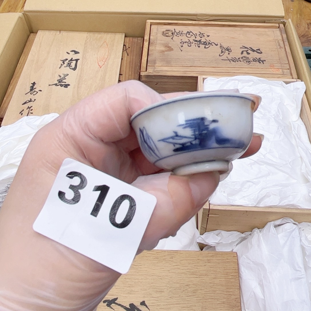 瓷片摆件工艺品摆件666 