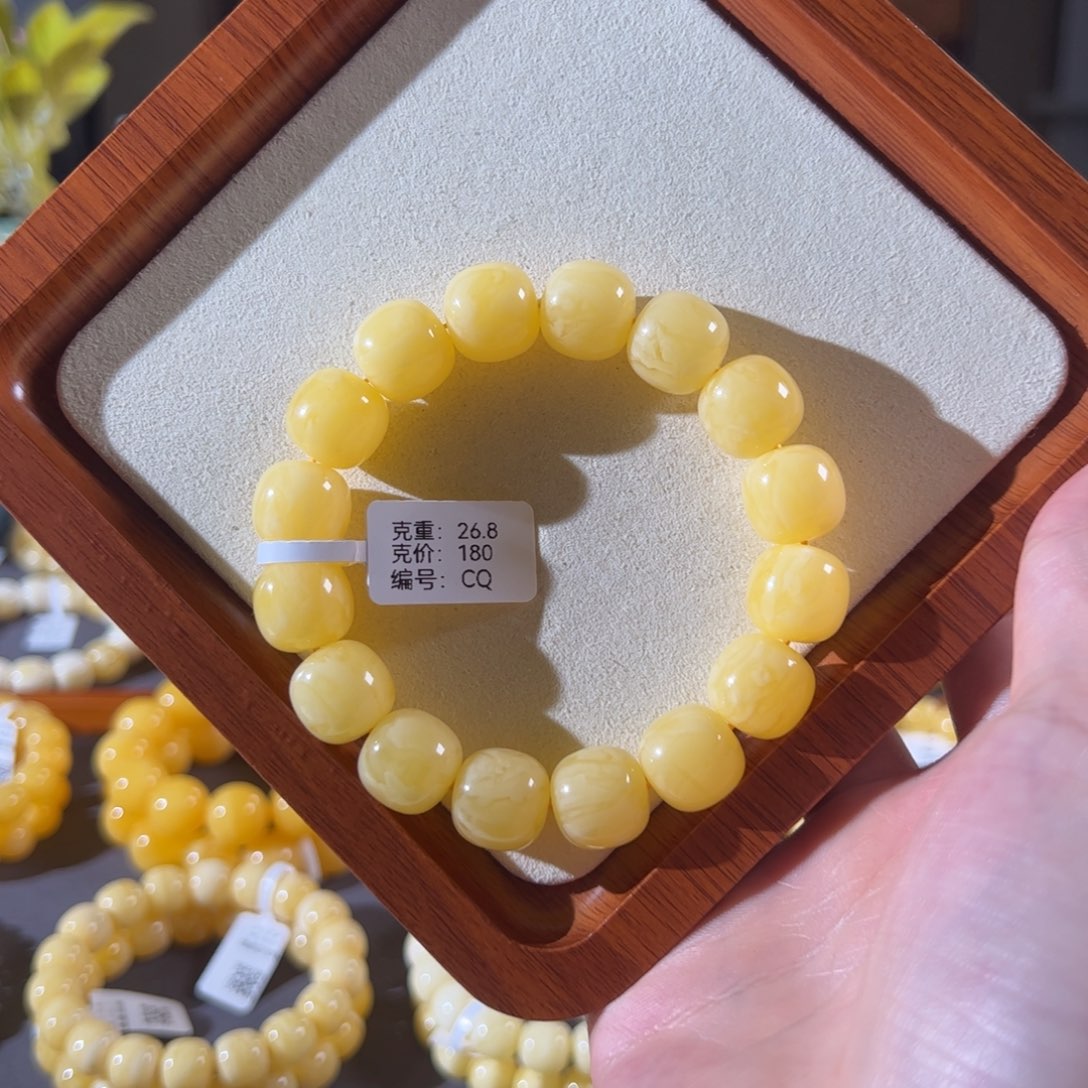 裸石蜜蜡未镶嵌14mm焦皮鸡油黄浓蜡同料老型cq