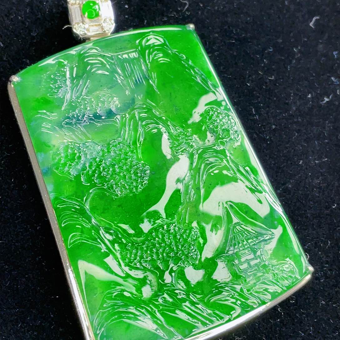 翡翠吊坠(不含链)未镶嵌