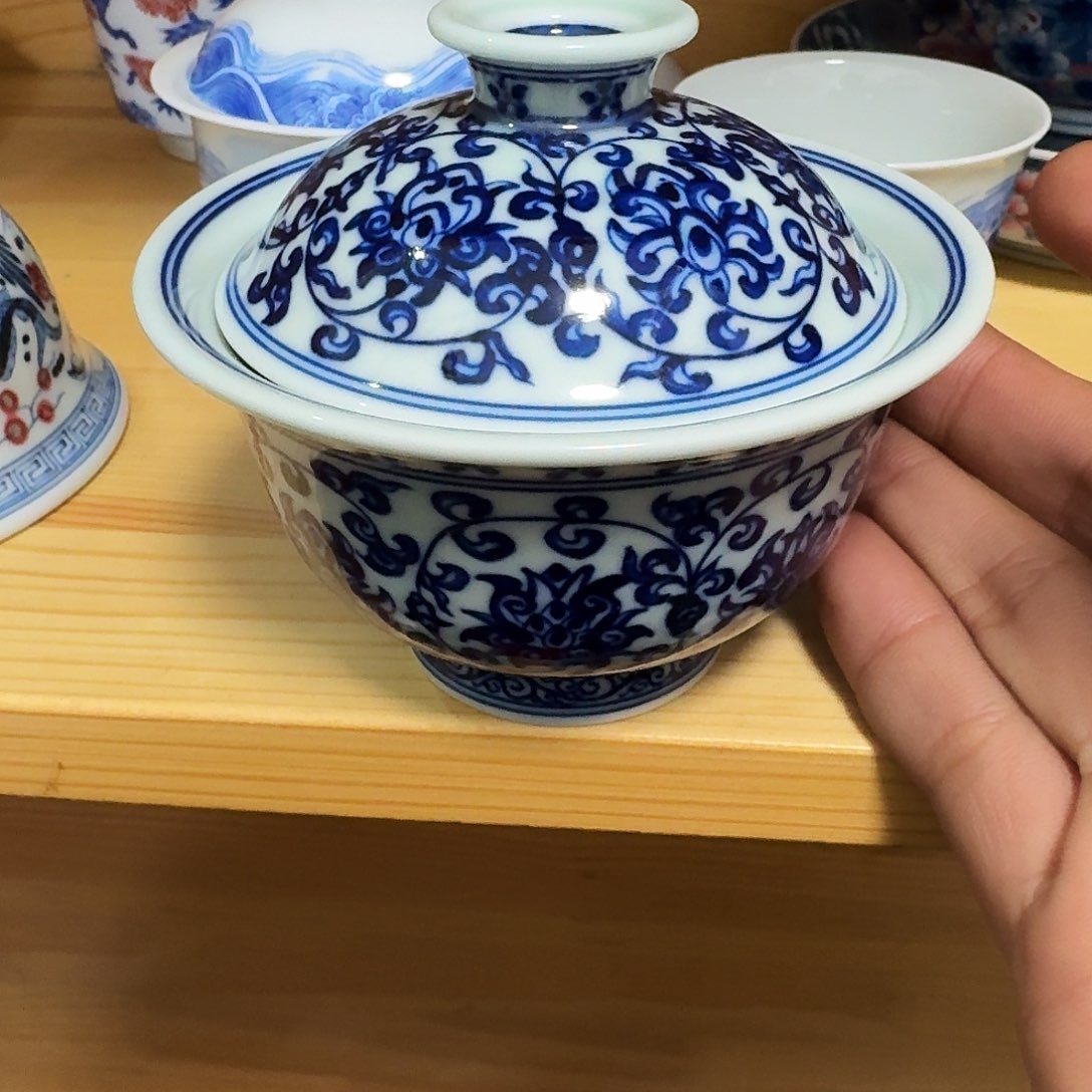 瓷片福****?当代景德镇陶瓷手绘茶具