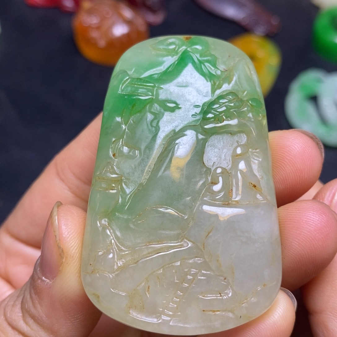 吊坠白玉菩提精品文玩